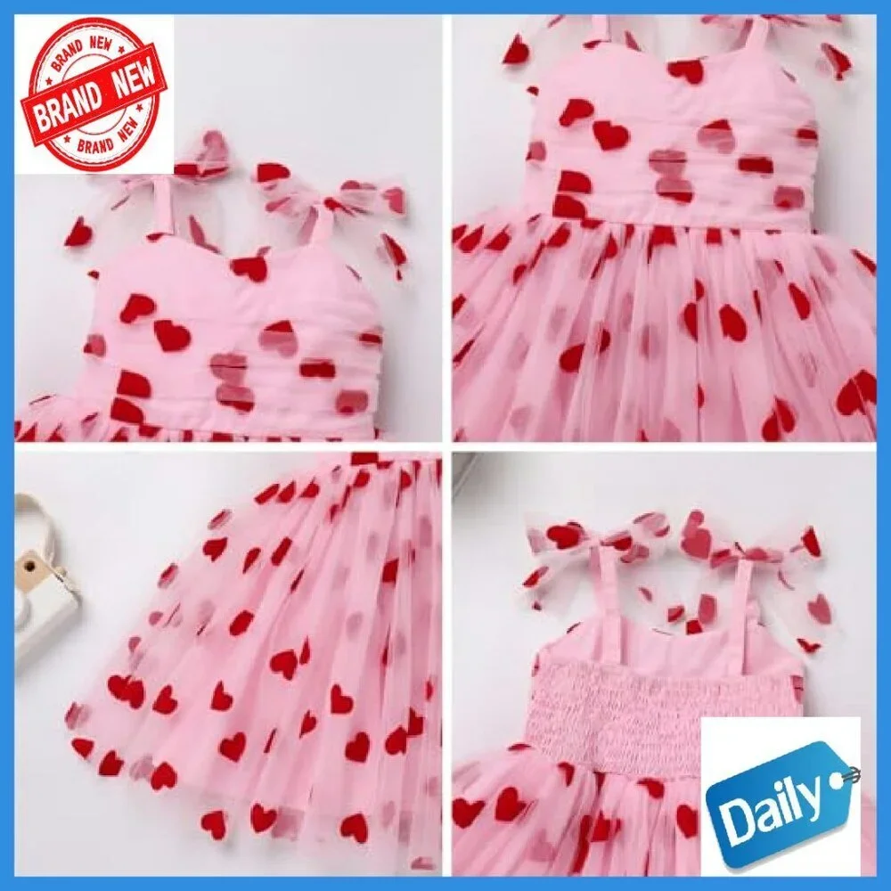 Baby Girls Tutu Dress Sleeveless Sequin Tulle Princess Party Dress